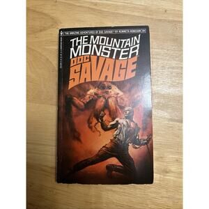 Doc Savage The Mountain Monster Book 84 1976 by Kenneth Robeson Bantam Books